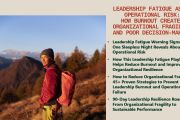 How Leadership Burnout Impacts Relationships, Communication, and Emotional Stability